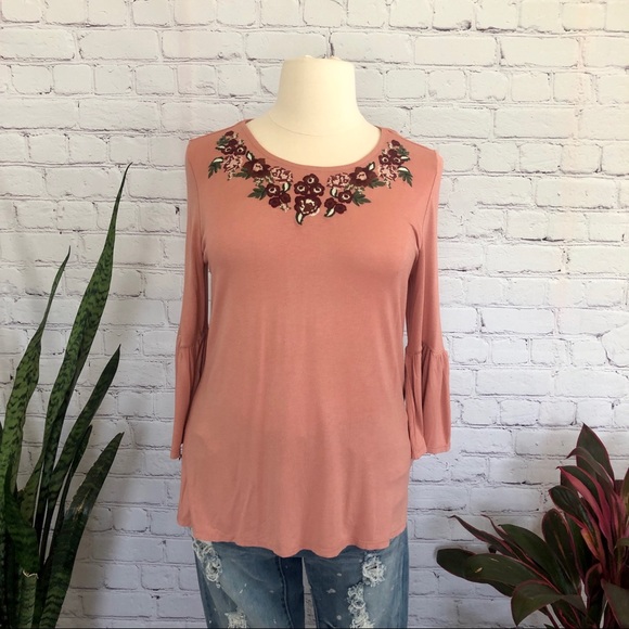 Como Vintage Tops - Como Vintage Embroidered Blouse